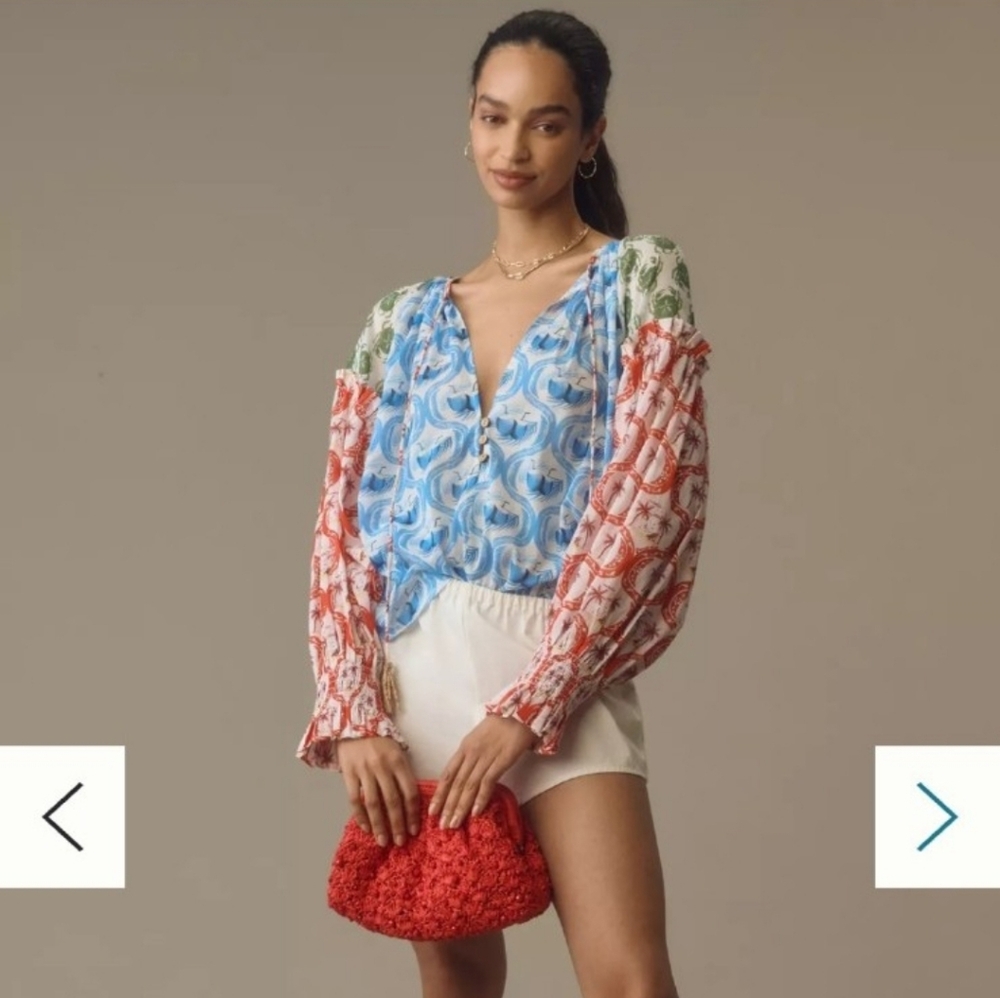 Farm Rio Multi Color Top Size Small - Picture 1 of 12
